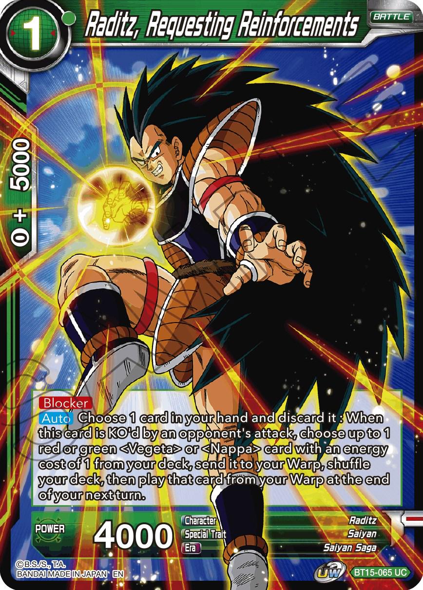 Raditz, Requesting Reinforcements BT15-065