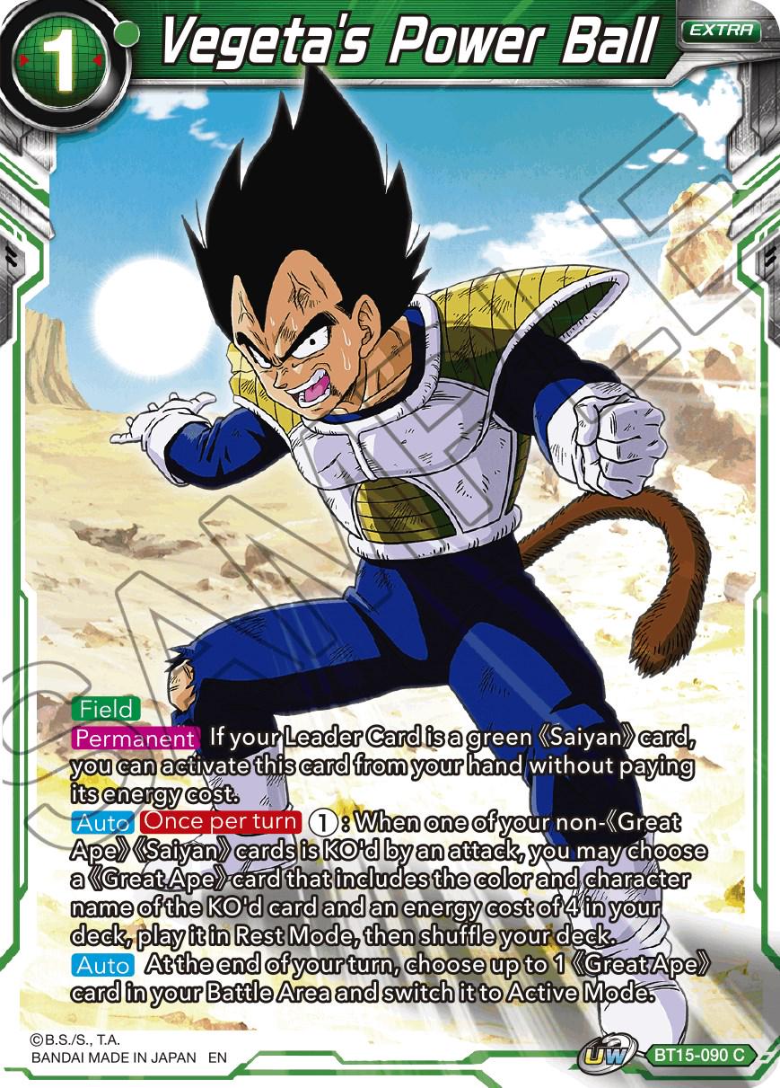 Vegeta's Power Ball BT15-090