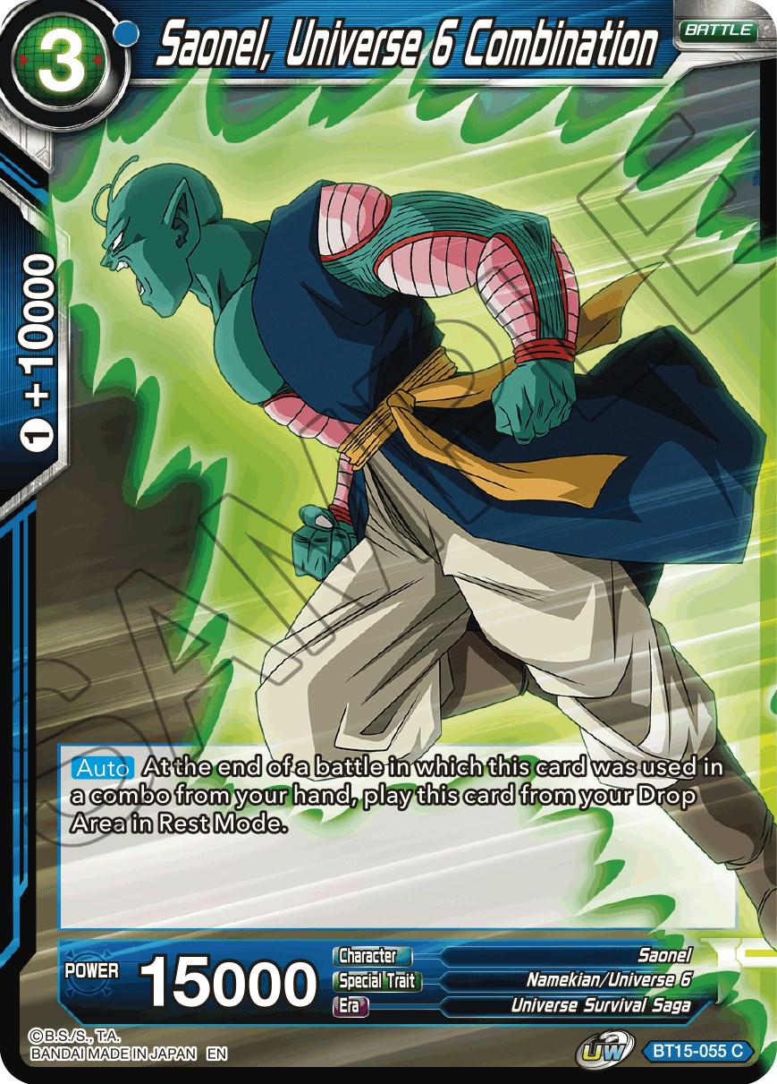 Saonel, Universe 6 Combination BT15-055