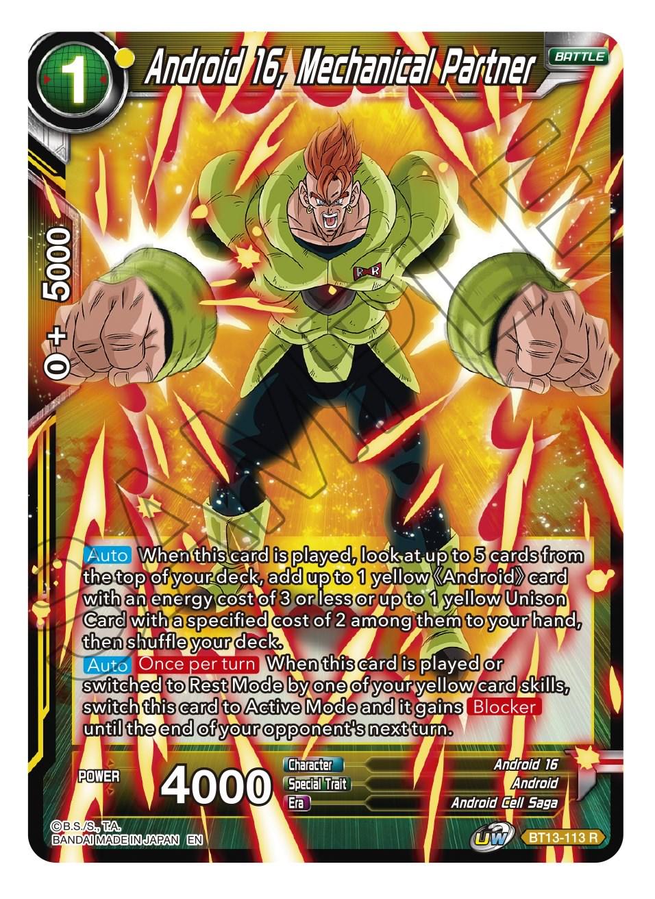 Android 16, Mechanical Partner BT13-113