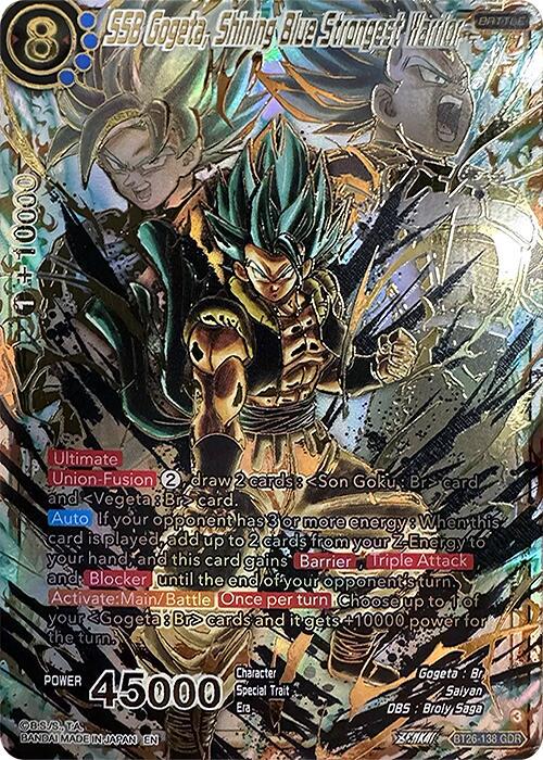 SSB Gogeta, Shining Blue Strongest Warrior [GDR Foil] BT26-138