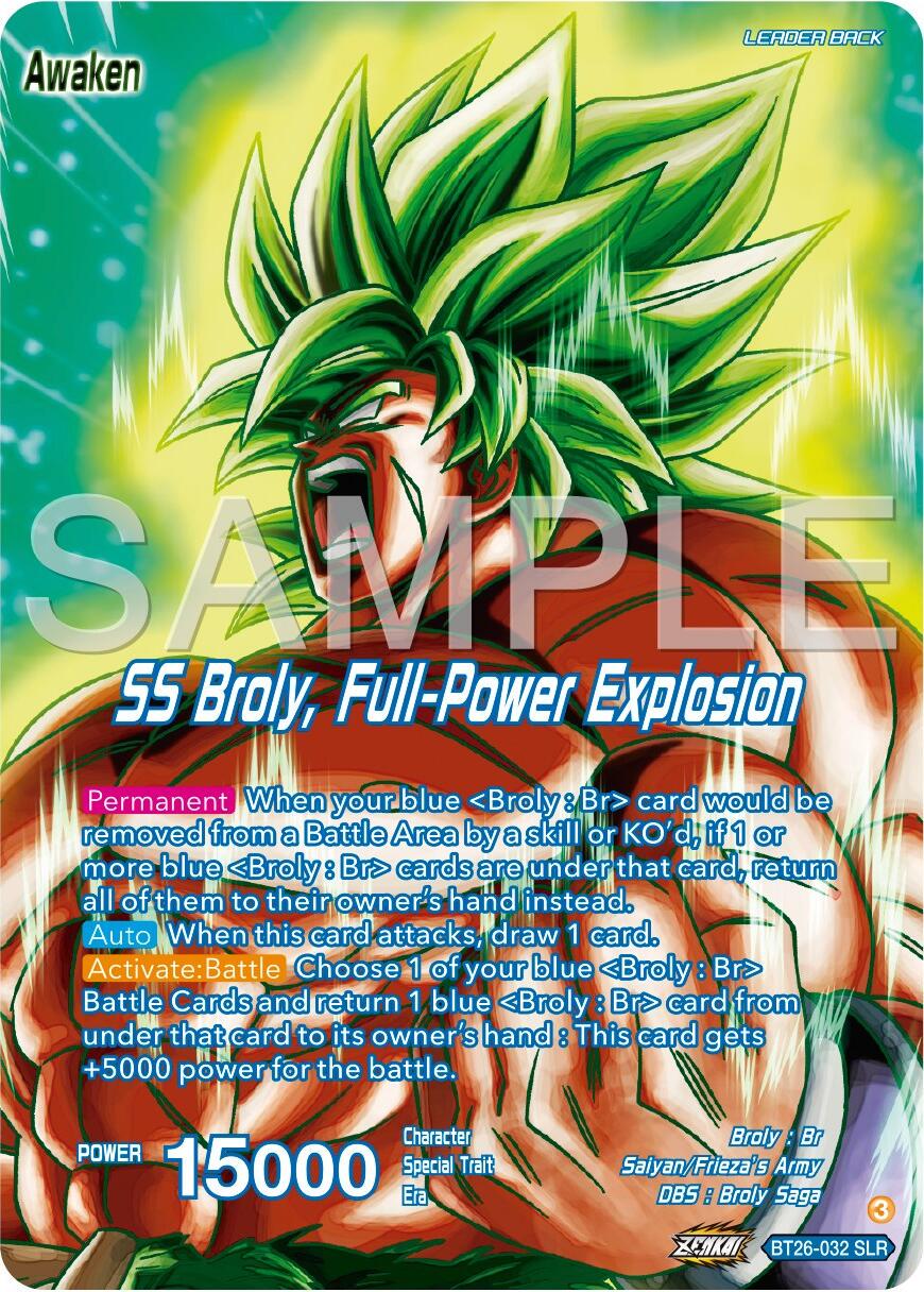 Broly // SS Broly, Full-Power Explosion [Alternate Art] BT26-032