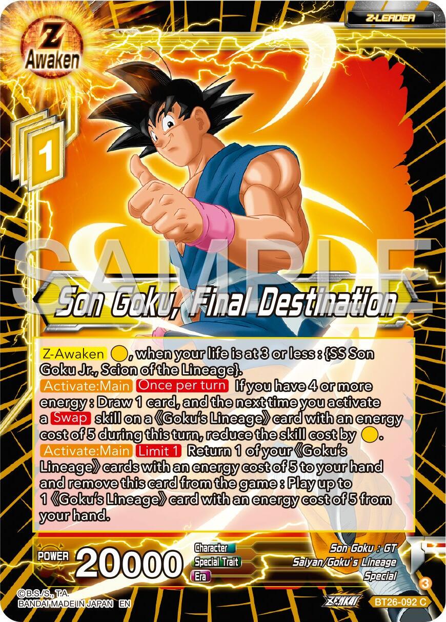 Son Goku, Final Destination BT26-092