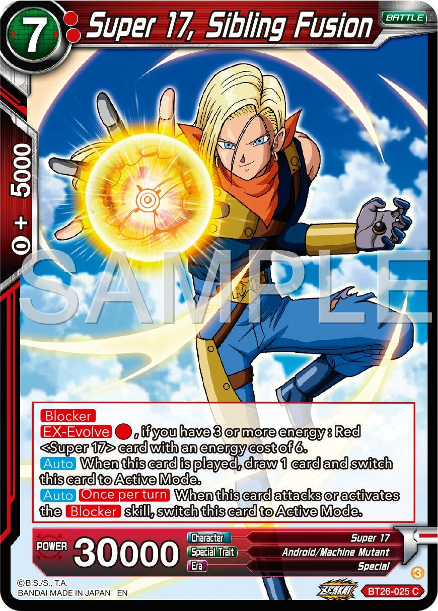 Super 17, Sibling Fusion BT26-025