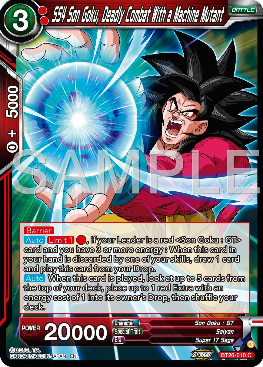 SS4 5on Goku, Deadly Combat With a Machine Mutant BT26-010