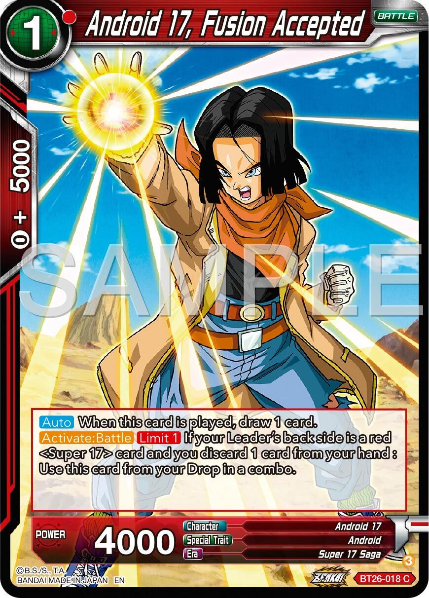 Android 17, Fusion Accepted BT26-018