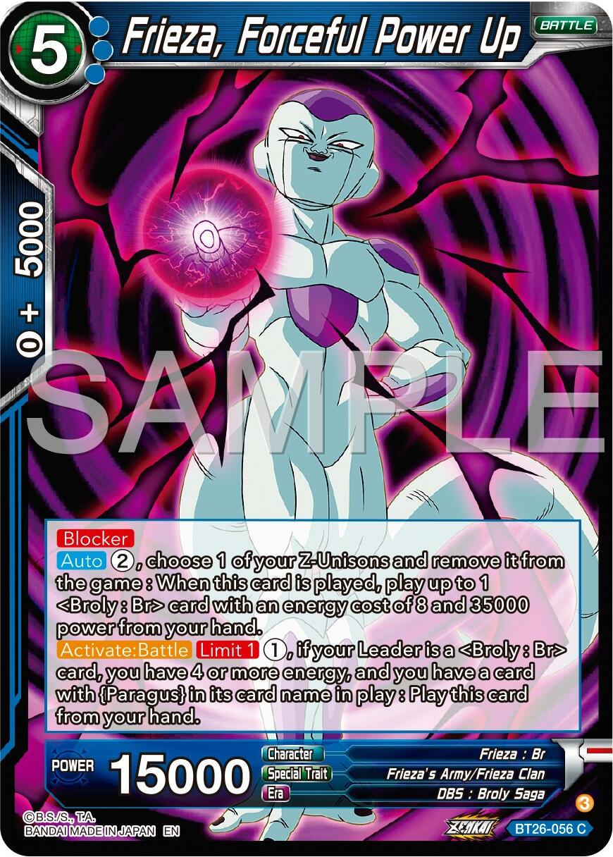 Frieza, Forceful Power Up BT26-056