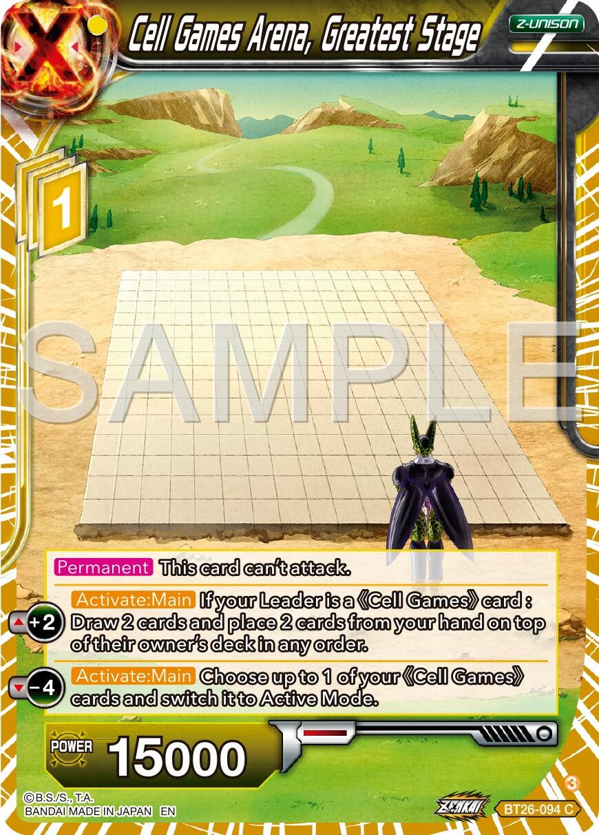Cell Games Arena, Greatest Stage BT26-094