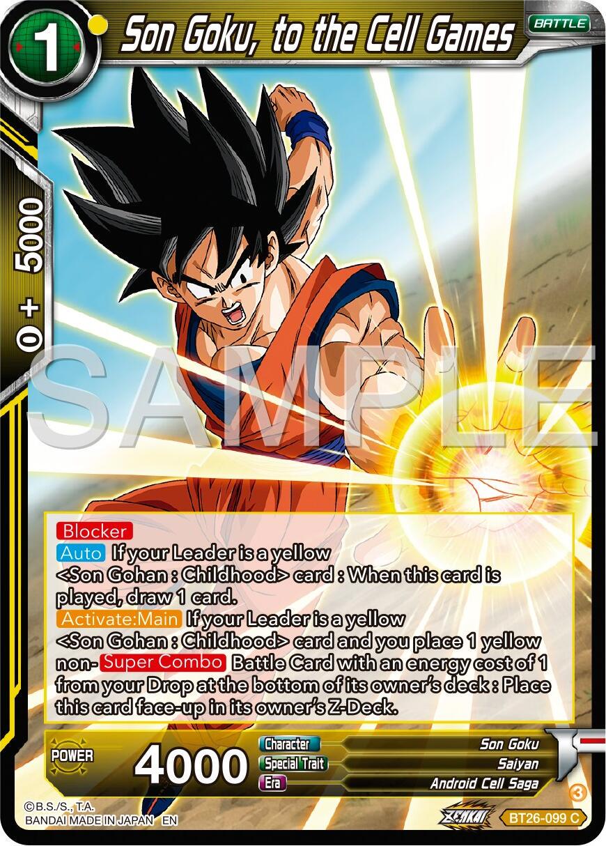 Son Goku, to the Cell Games BT26-099