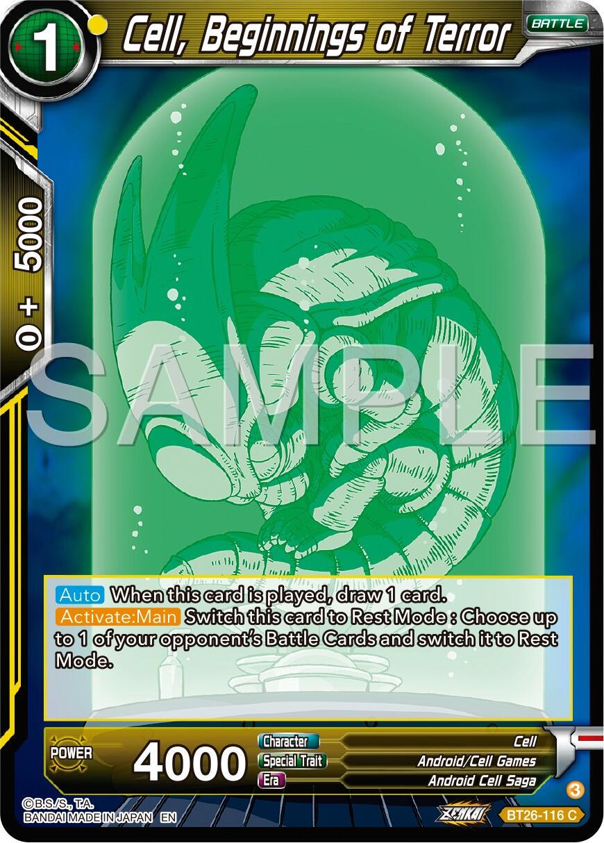 Cell, Beginnings of Terror BT26-116
