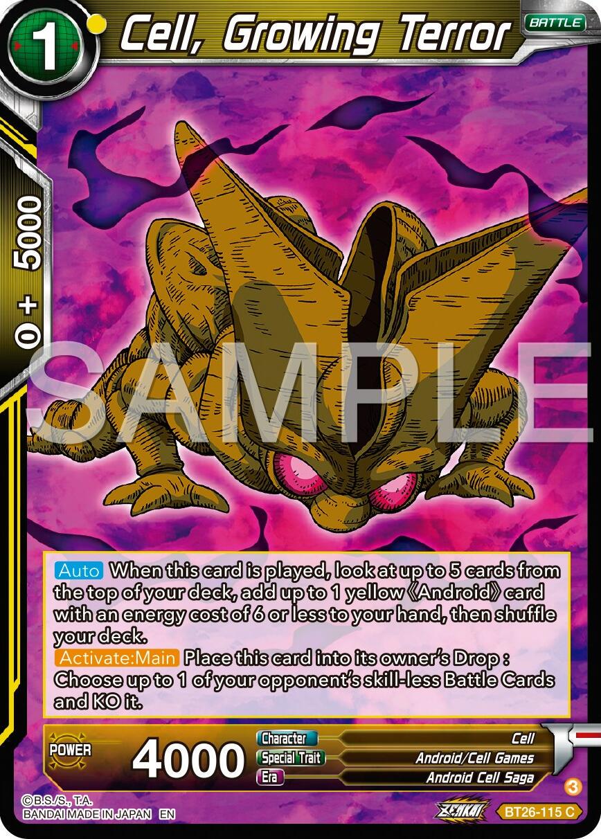 Cell, Growing Terror BT26-115
