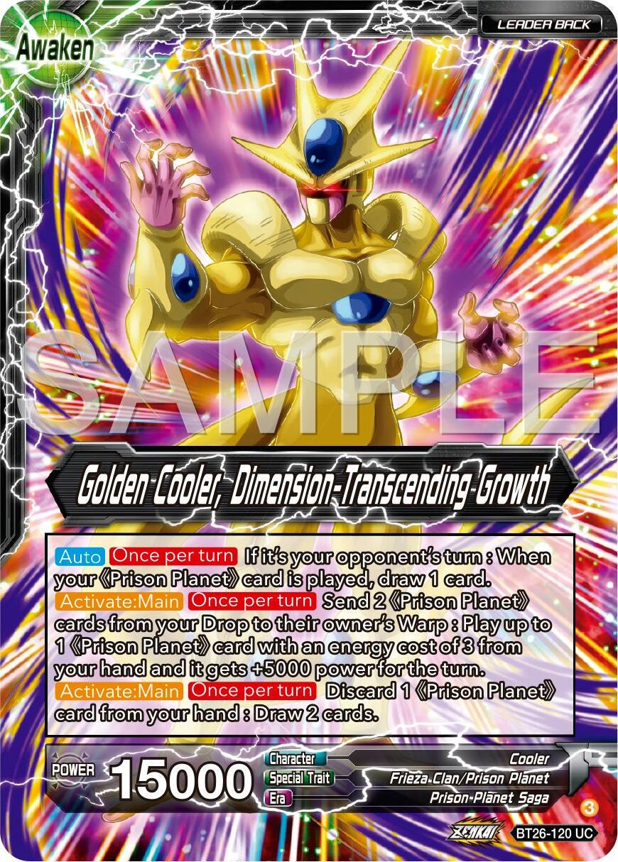 Cool // Golden Cooler, Dimension-Transcending Growth BT26-120