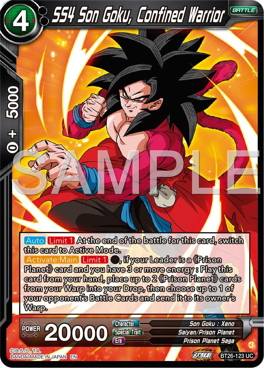 SS4 Son Goku, Confined Warrior BT26-123
