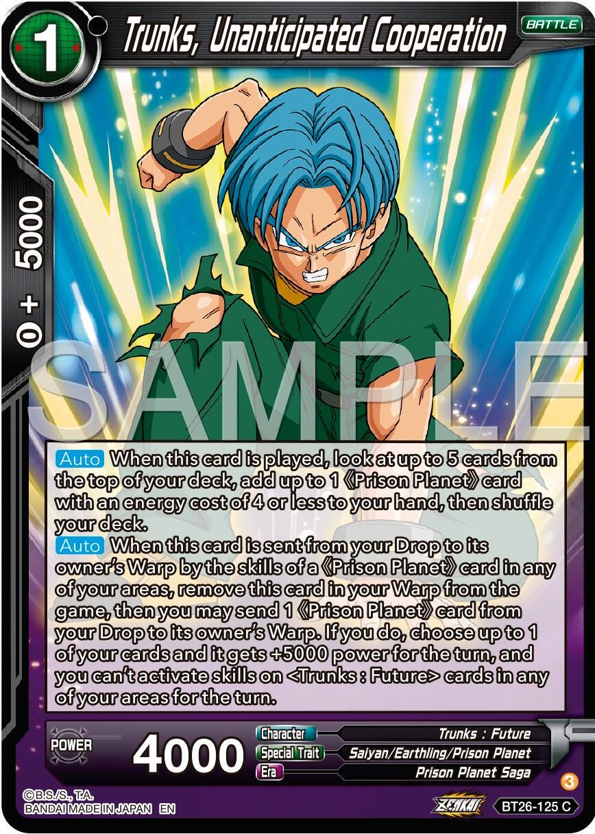 Trunks, Unanticipated Cooperation BT26-125