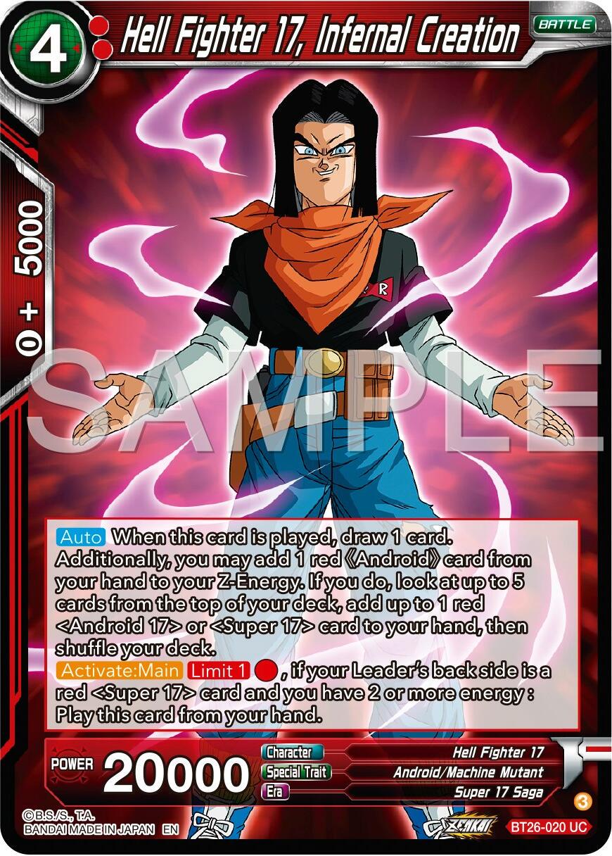 Hell Fighter 17, Infernal Creation BT26-020