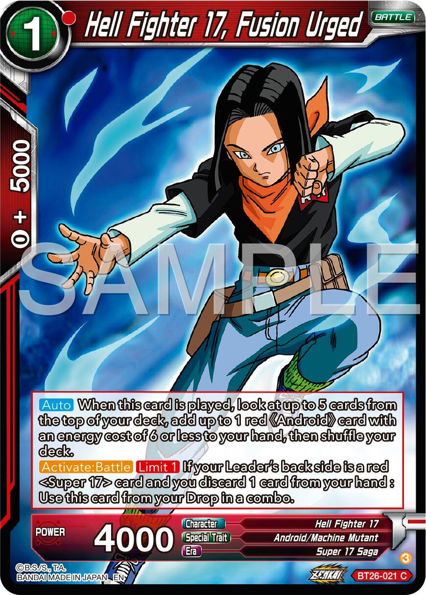 Hell Fighter 17, Fusion Urged BT26-021
