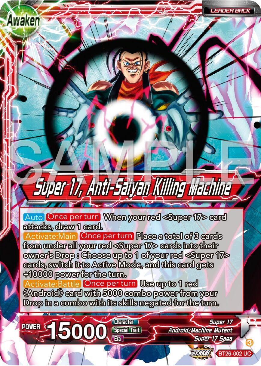 Hell Fighter 17 // Super 17, Anti-Saiyan Killing Machine BT26-002