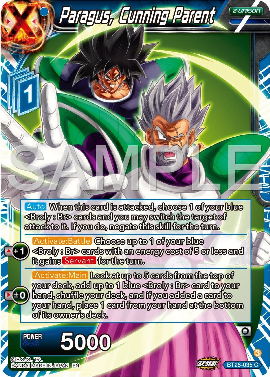 Paragus, Cunning Parent BT26-035