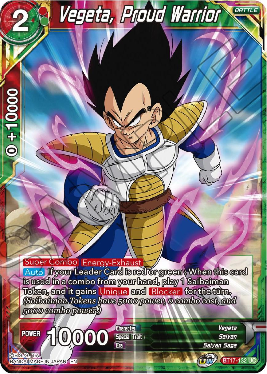 Vegeta, Proud Warrior BT17-132