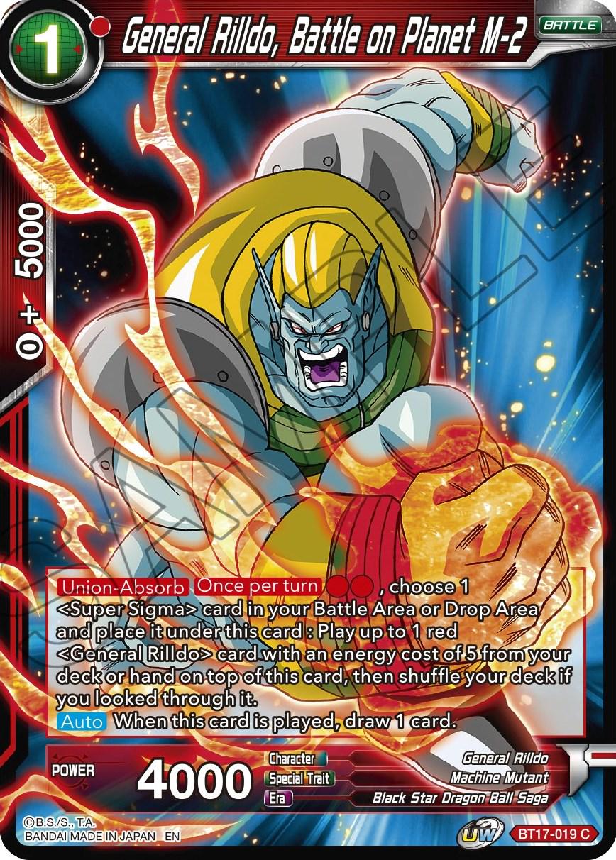 General Rilldo, Battle on Planet M-2 BT17-019