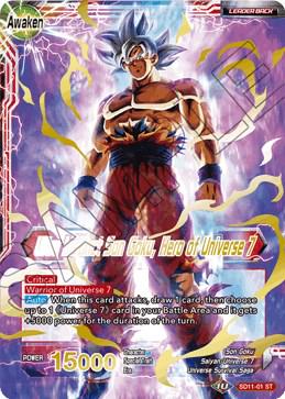 Son Goku // Ultra Instinct Son Goku, Hero of Universe 7 SD11-01