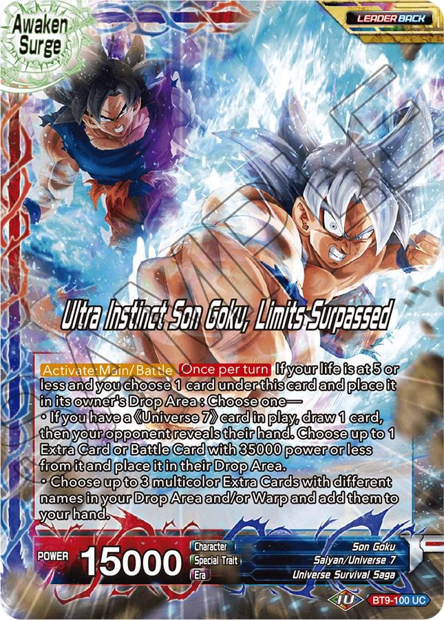 Son Goku // Ultra Instinct Son Goku, Limits Surpassed BT9-100