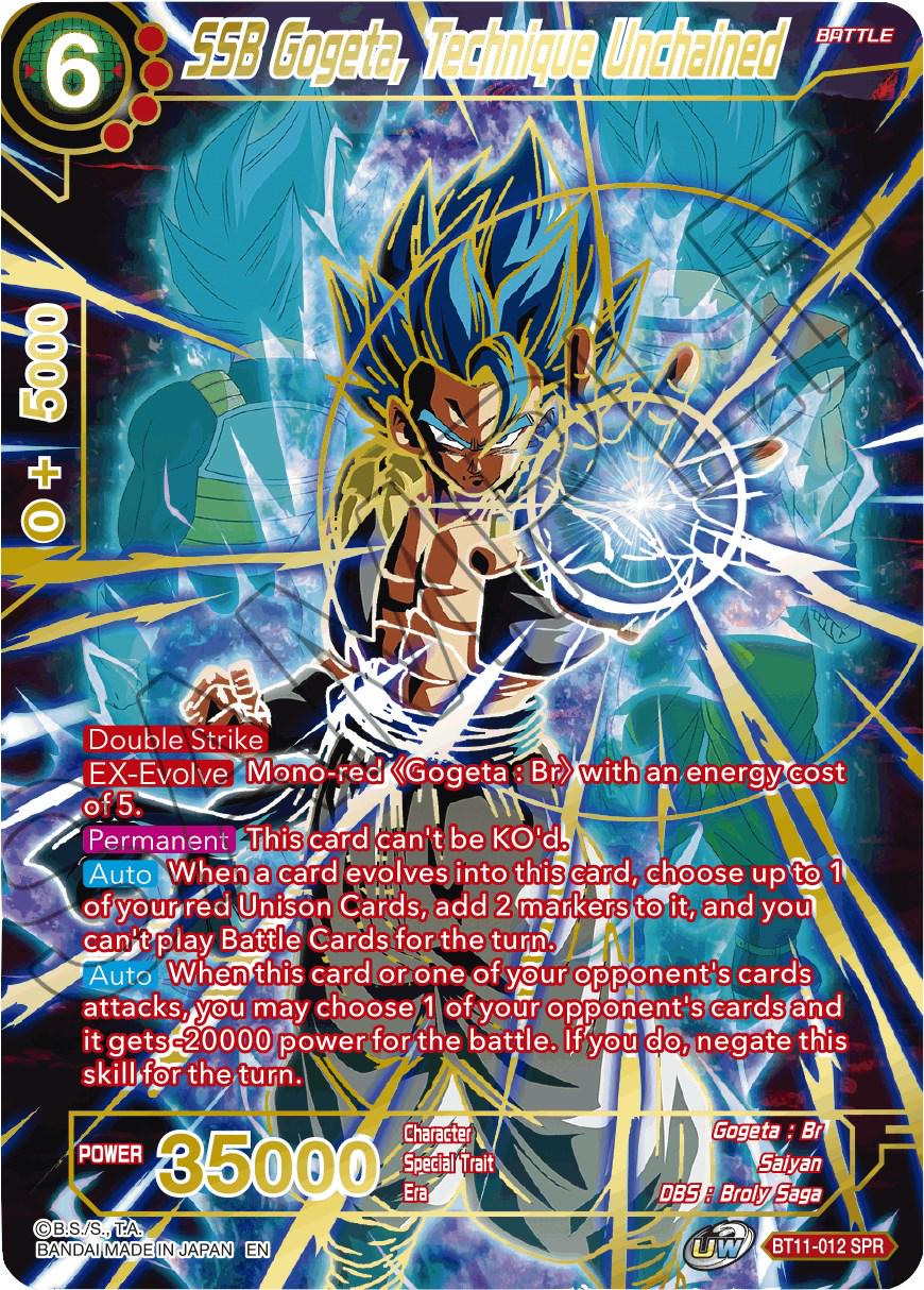 SSB Gogeta, Technique Unchained [SPR] BT11-012