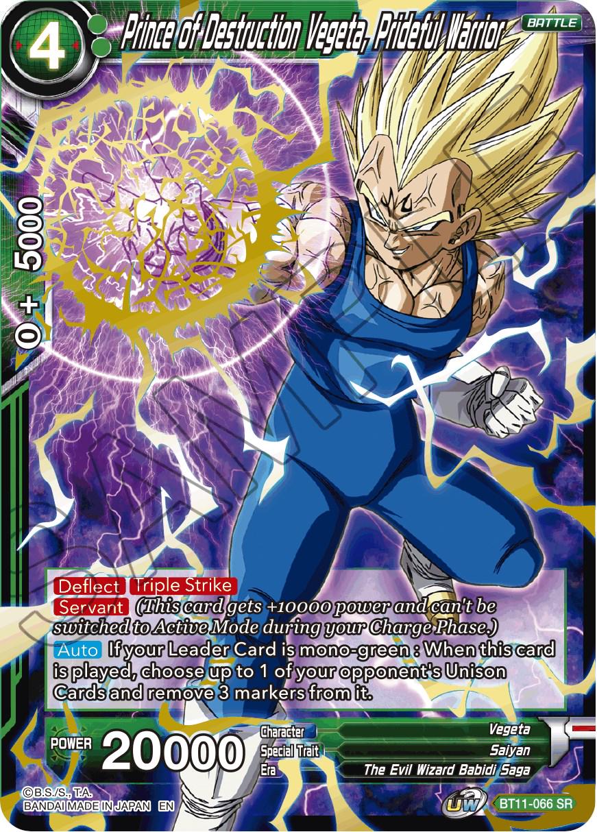 Prince of Destruction Vegeta, Prideful Warrior BT11-066