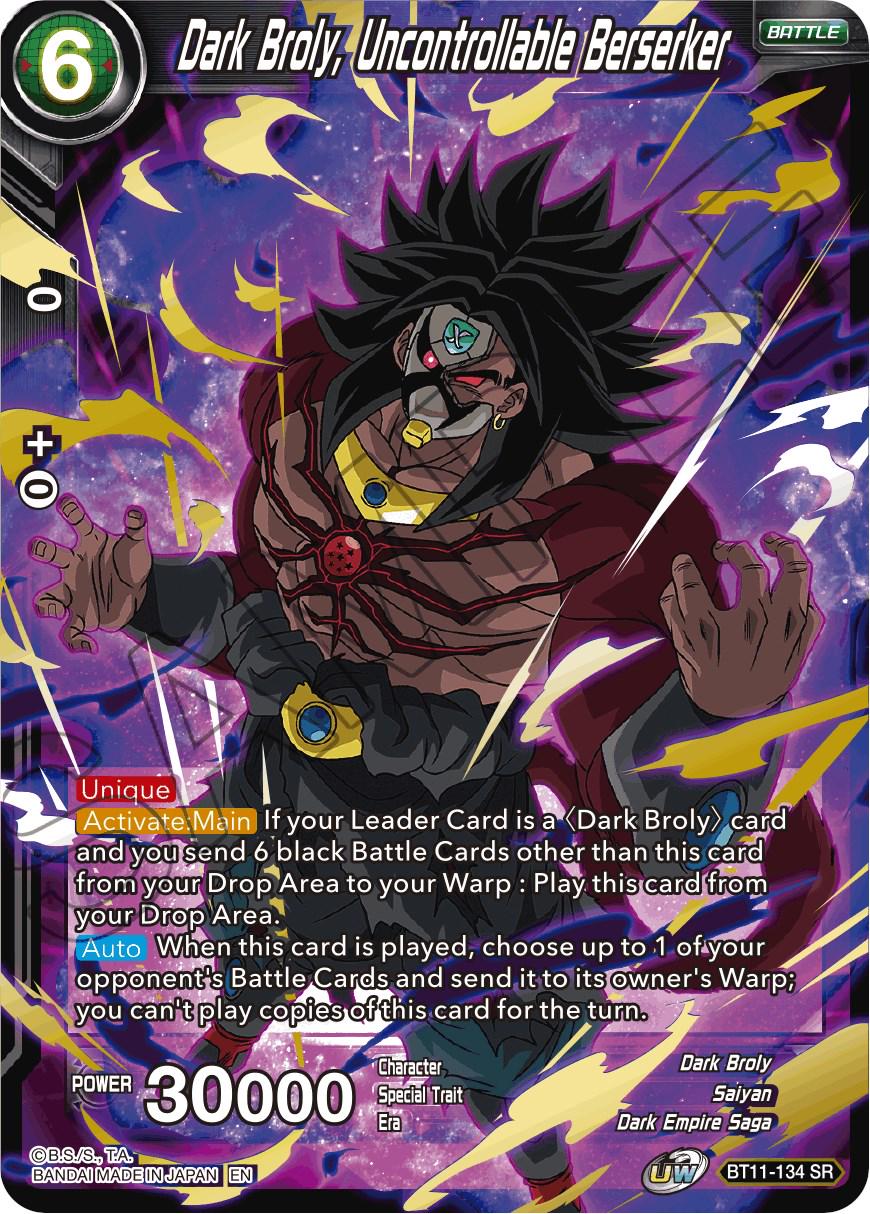 Dark Broly, Uncontrollable Berserker BT11-134