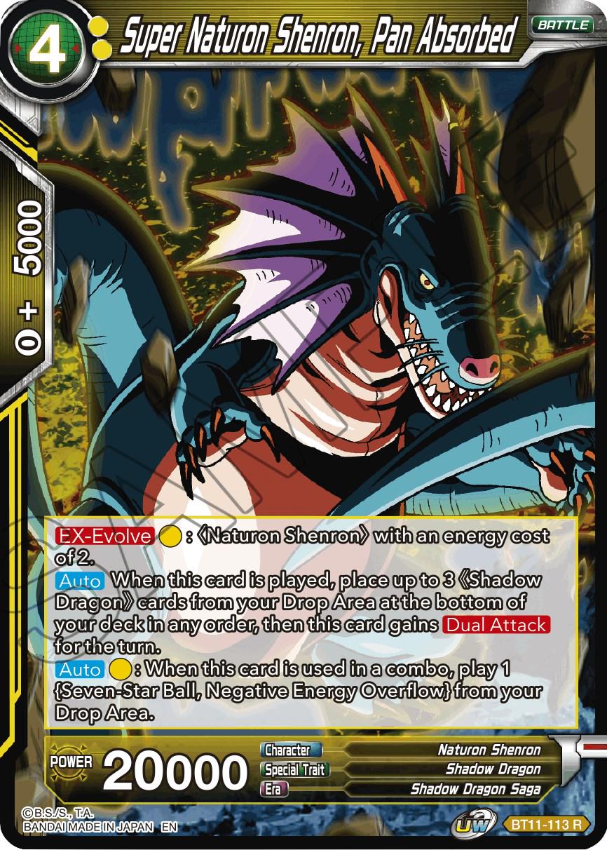 Super Naturon Shenron, Pan Absorbed BT11-113