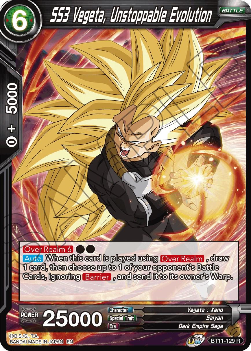 SS3 Vegeta, Unstoppable Evolution BT11-129
