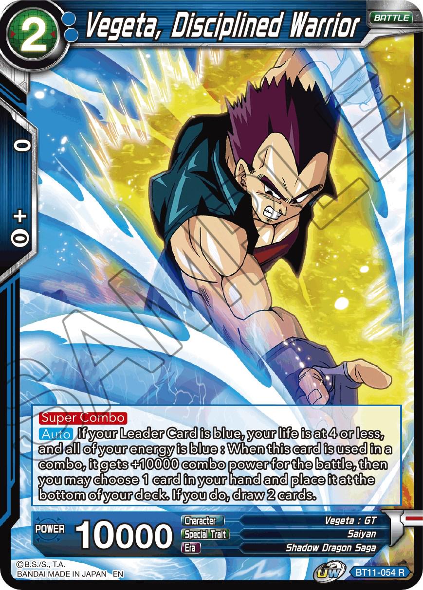 Vegeta, Disciplined Warrior BT11-054