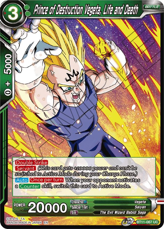 Prince of Destruction Vegeta, Life and Death BT11-067