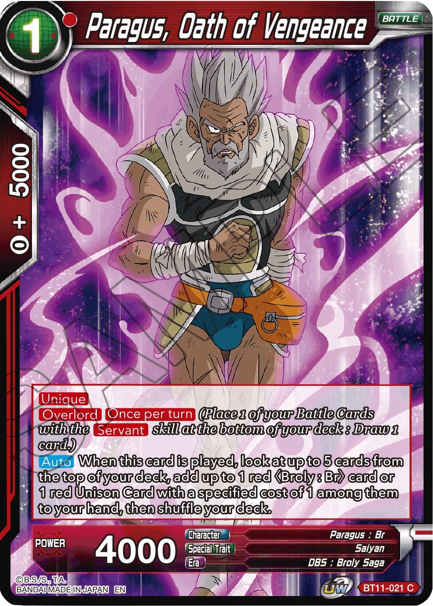 Paragus, Oath of Vengeance BT11-021