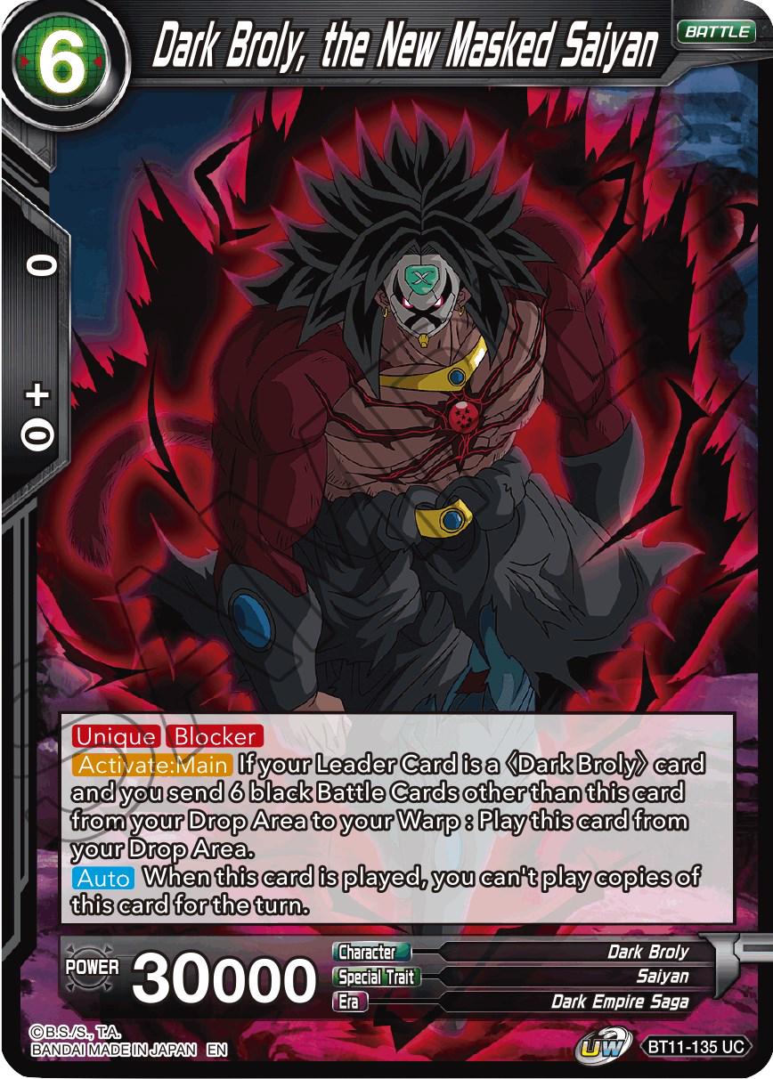 Dark Broly, the New Masked Saiyan BT11-135