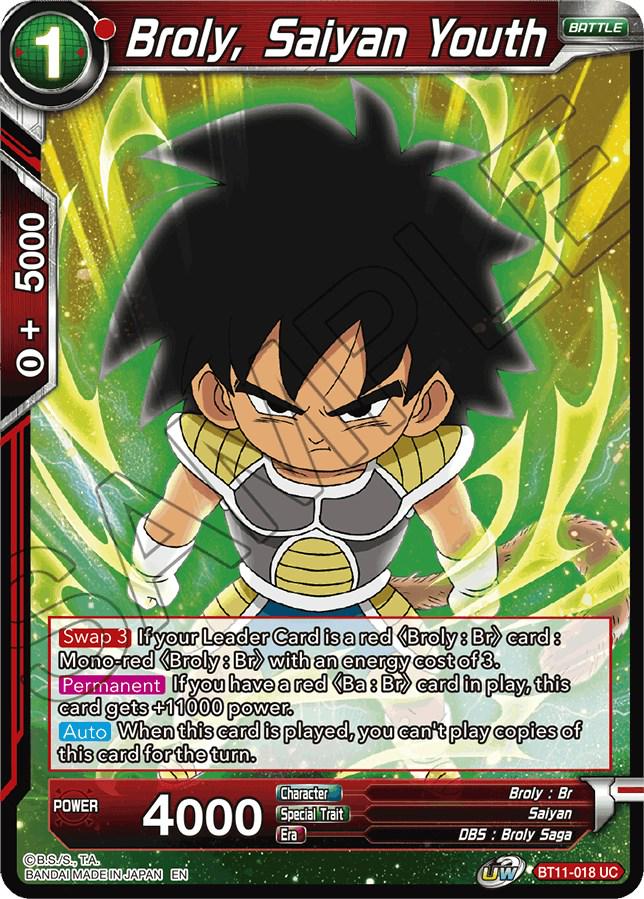 Broly, Saiyan Youth BT11-018