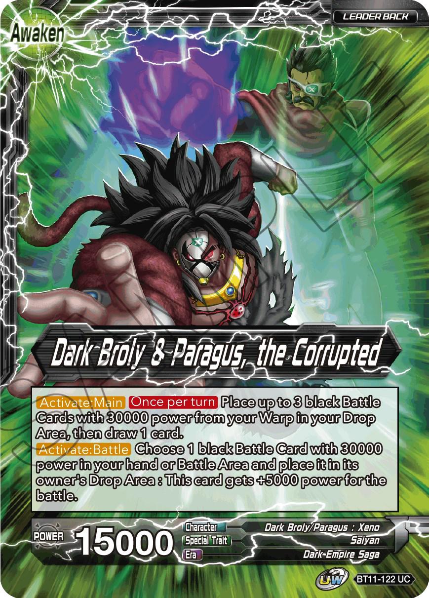 Dark Broly & Paragus // Dark Broly & Paragus, the Corrupted BT11-122