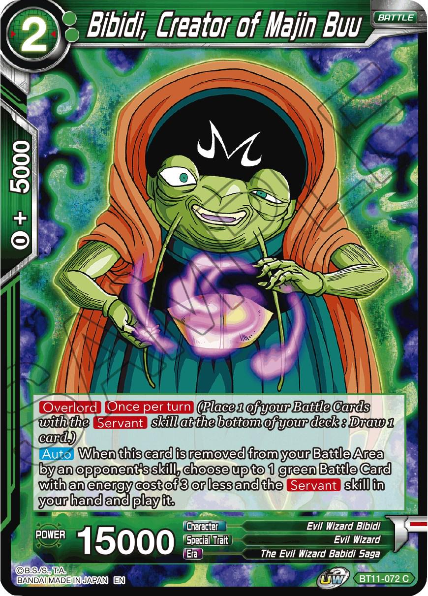 Bibidi, Creator of Majin Buu BT11-072