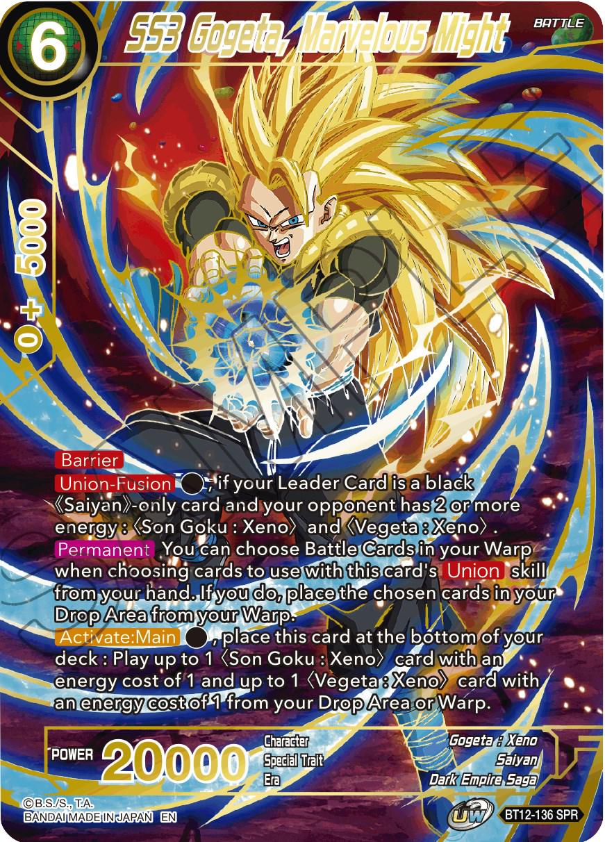 SS3 Gogeta, Marvelous Might [SPR] BT12-136