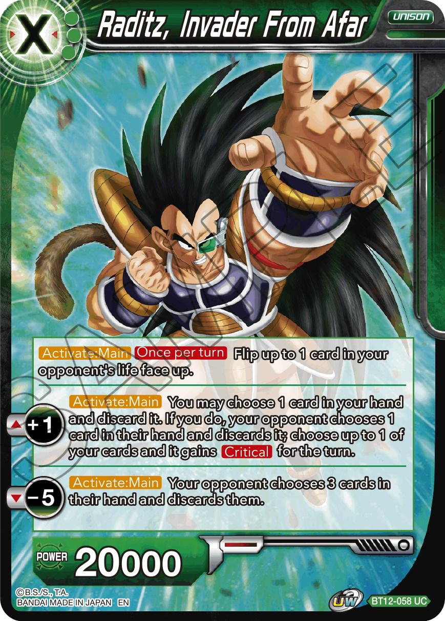 Raditz, Invader From Afar BT12-058