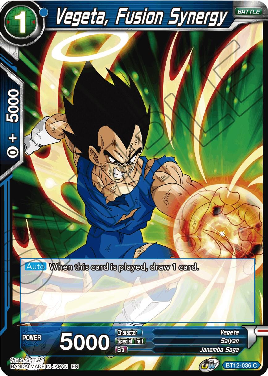 Vegeta, Fusion Synergy BT12-036