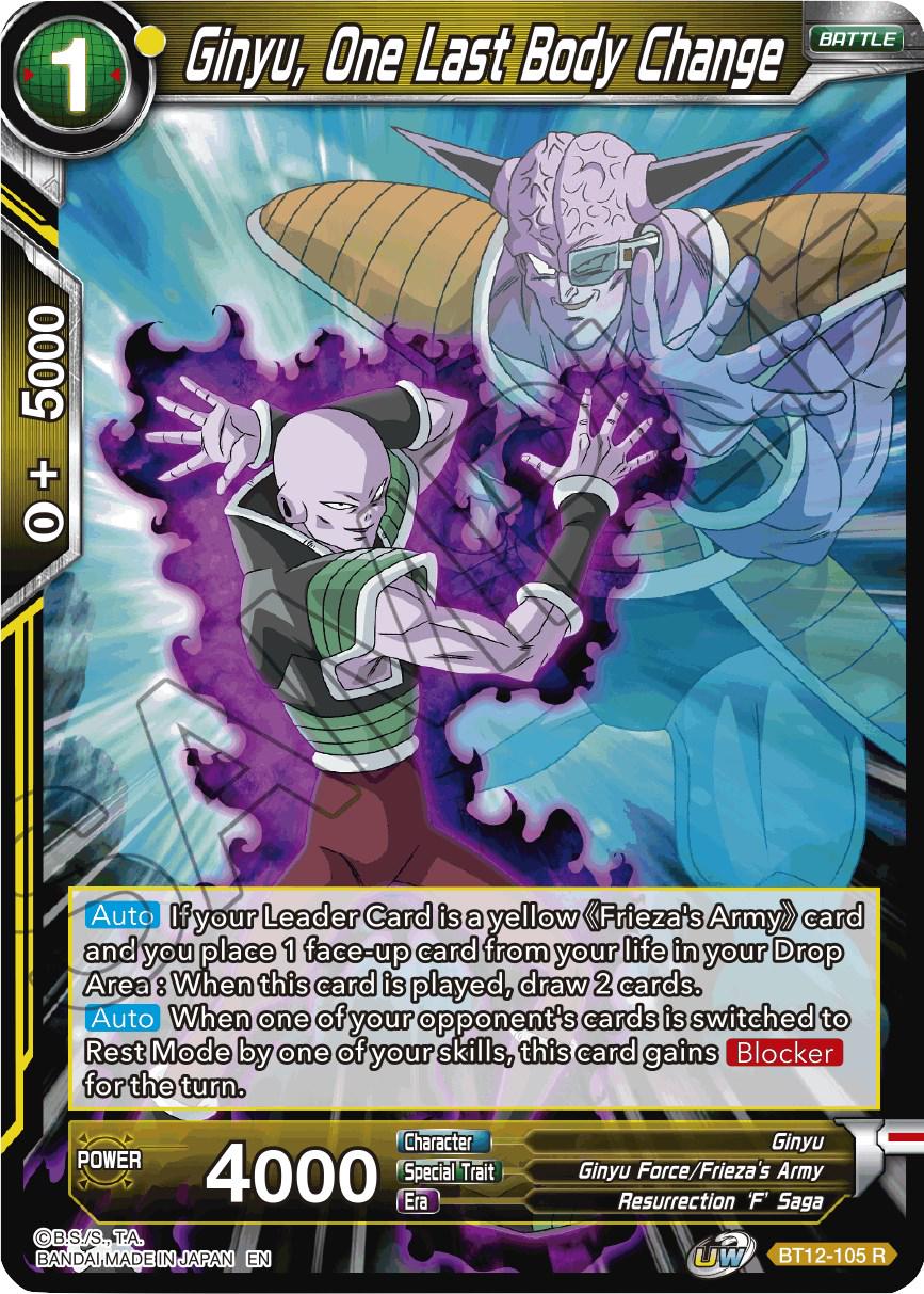 Ginyu, One Last Body Change BT12-105