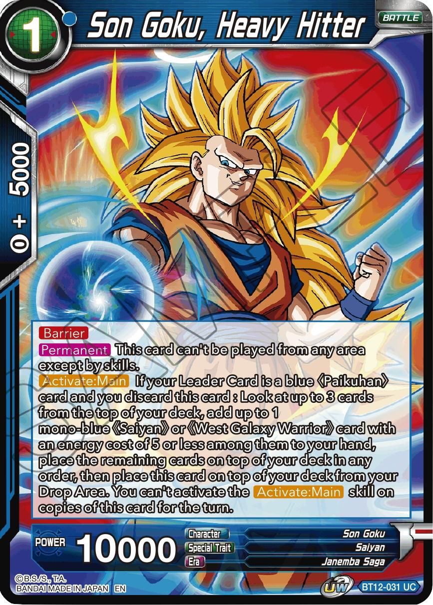 Son Goku, Heavy Hitter BT12-031