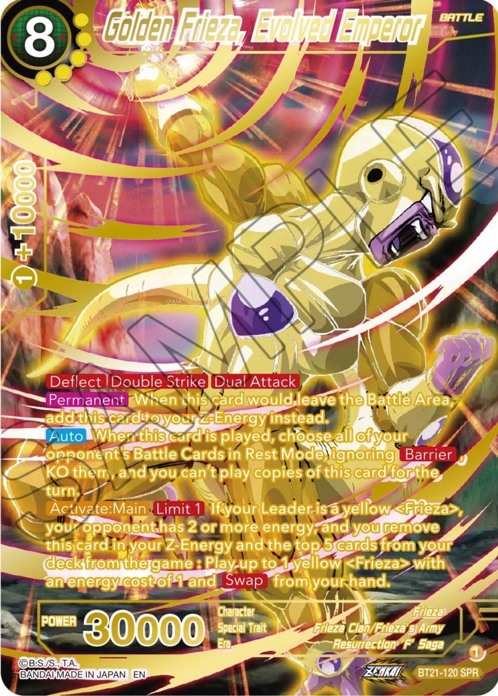 Golden Frieza, Evolved Emperor [SPR] BT21-120
