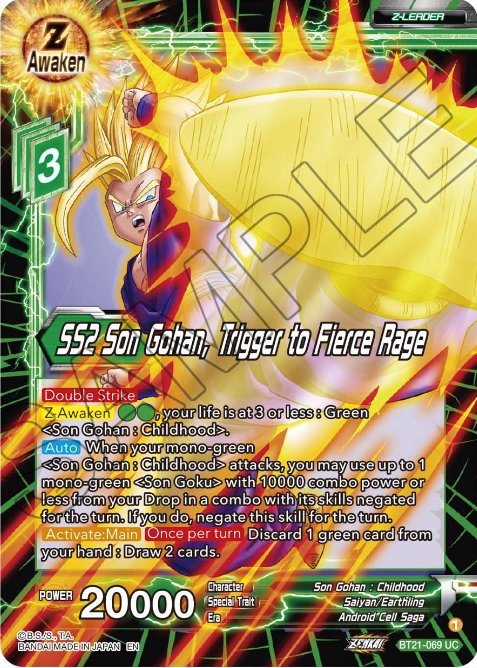 SS2 Son Gohan, Trigger to Fierce Rage BT21-069
