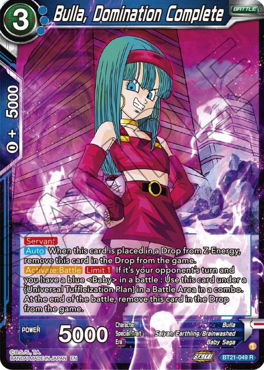 Bulla, Domination Complete BT21-049