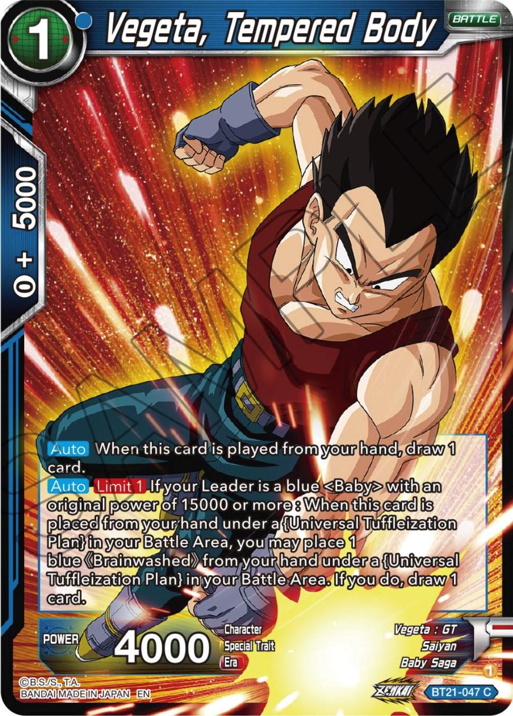 Vegeta, Tempered Body BT21-047