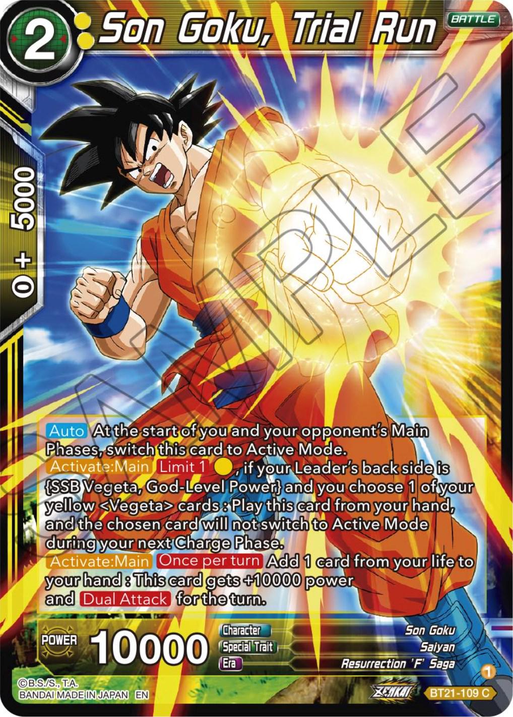 Son Goku, Trial Run BT21-109