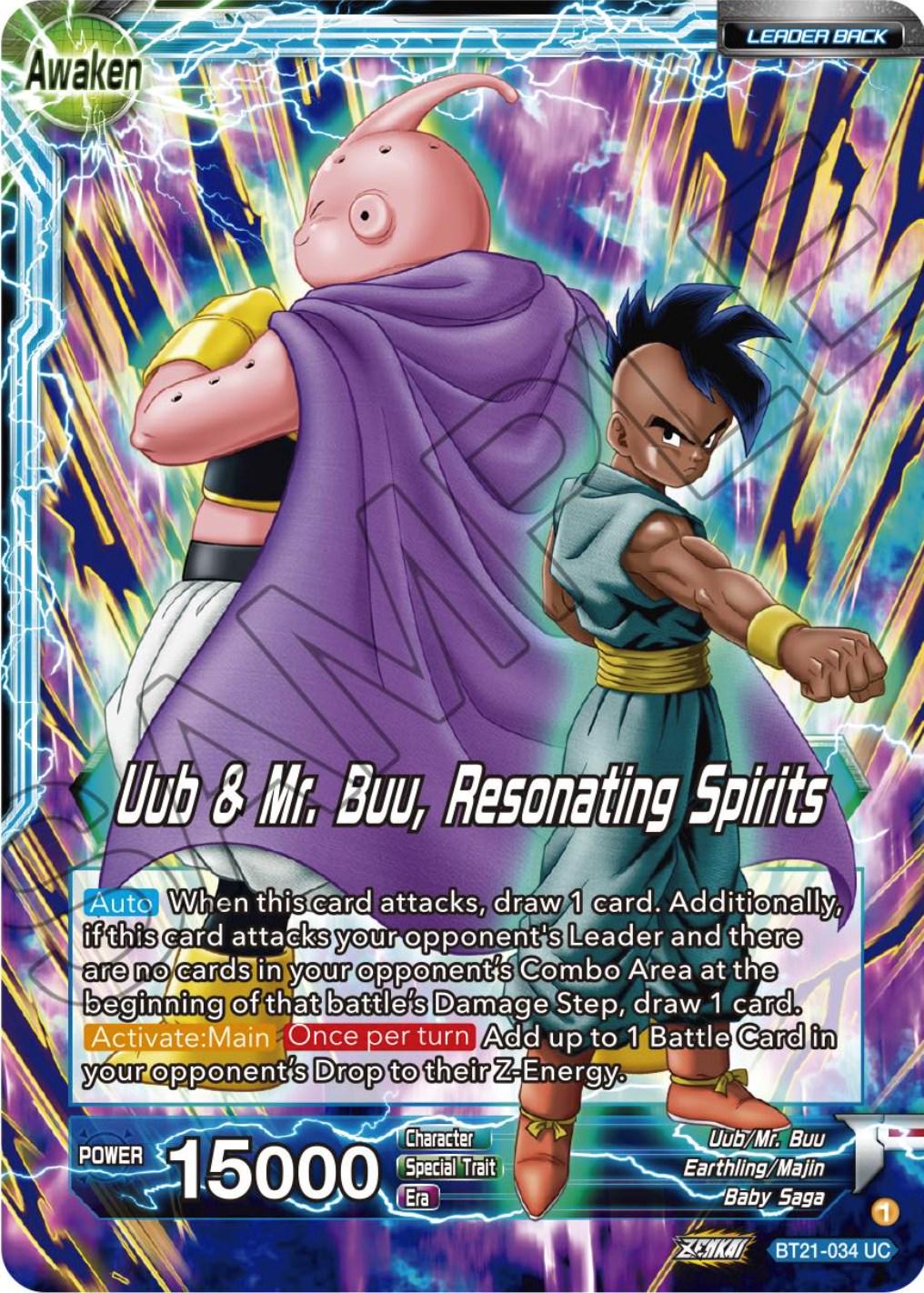 Uub // Uub & Mr. Buu, Resonating Spirits BT21-034