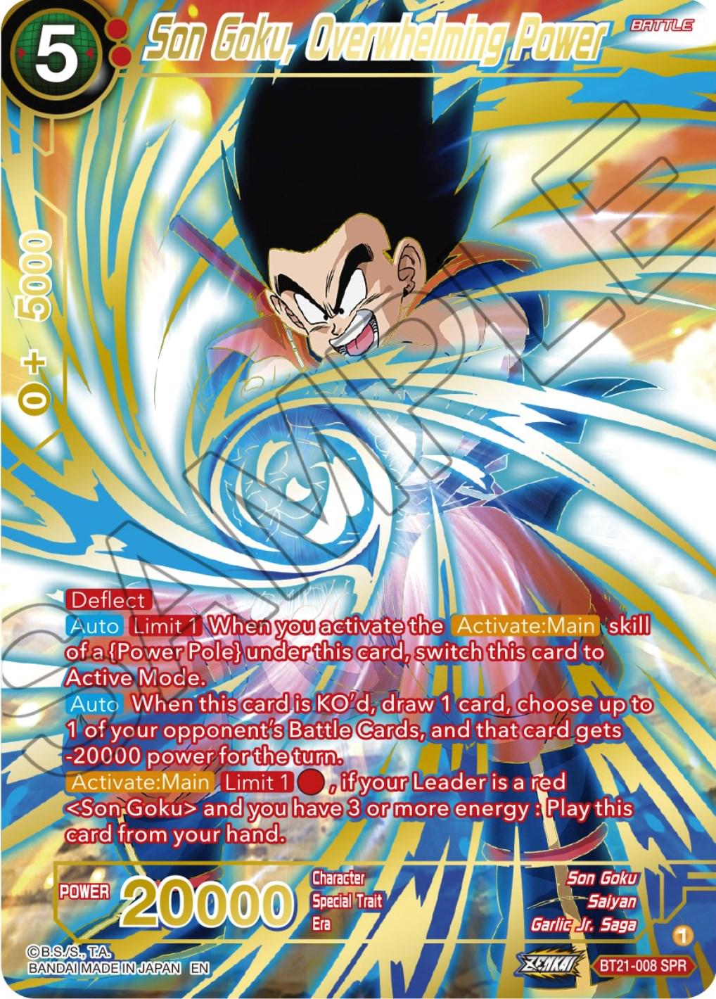 Son Goku, Overwhelming Power [SPR] BT21-008